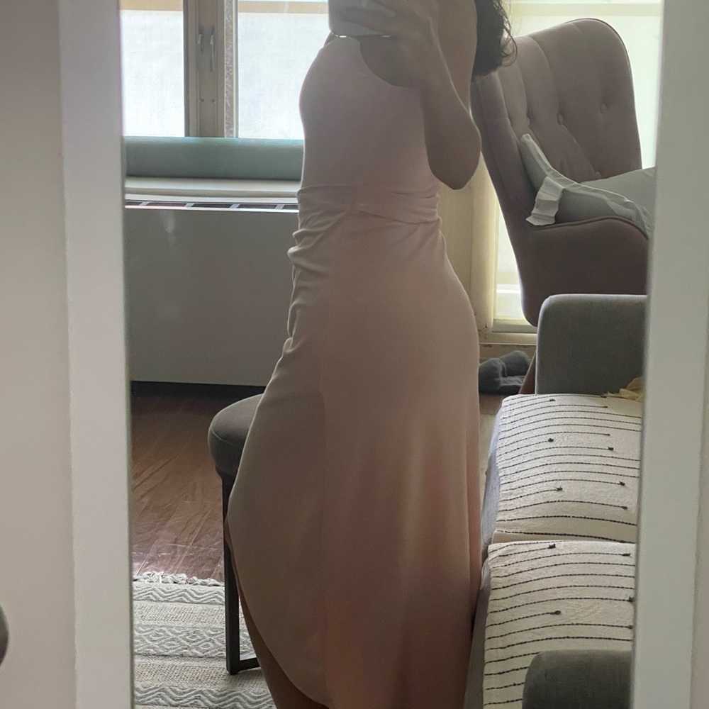 Aritzia Wilfred Saturn Midi Dress (Color: Coral Blush) - Picture 10 of 14